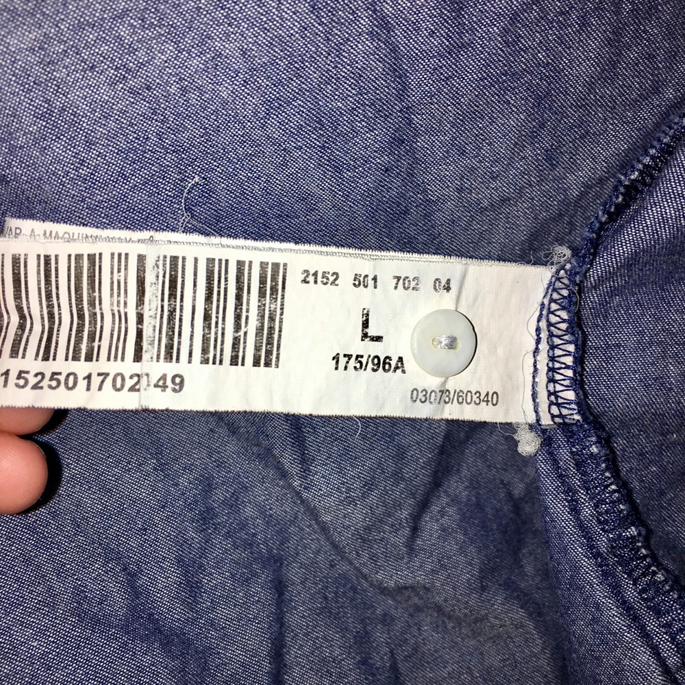 Blue Button Down Shirt - Picture 4 of 5